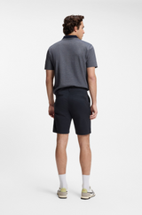 Boss Orange Slim-fit chino shorts in printed stretch cotton