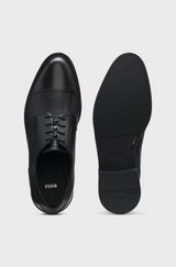 Boss Cap-toe Derby shoes in leather