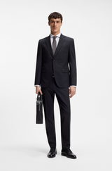 Boss Cap-toe Derby shoes in leather