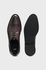 Boss Cap-toe Derby shoes in leather
