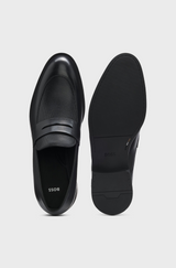 Boss Leather loafers with penny trim