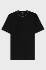 Slim-fit cotton T-shirt with crew neck