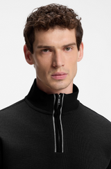 Funnel-neck cotton sweatshirt