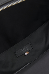 Northon Structured backpack with polished logo lettering