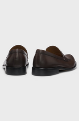 Tayil Leather loafers with penny trim