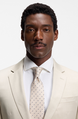 Slim-fit jacket in virgin-wool serge