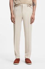 Slim-fit trousers in virgin-wool serge