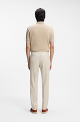 Slim-fit trousers in virgin-wool serge