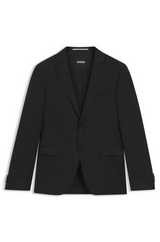Boss Extra-slim-fit suit jacket in virgin-wool serge