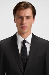 Boss Extra-slim-fit suit jacket in virgin-wool serge