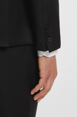 Boss Extra-slim-fit suit jacket in virgin-wool serge