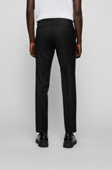 Boss H-Wenten Extra-Slim-fit Pants in virgin-wool serge