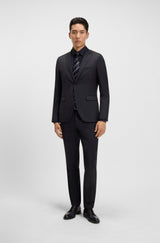 Boss H-Wenten Extra-Slim-fit Pants in virgin-wool serge