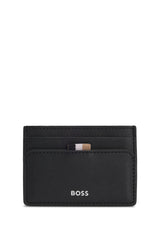 Boss Logo-detail card holder with money clip