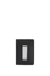 Boss Logo-detail card holder with money clip