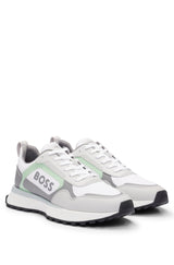 Boss Lace-up Trainers With Faux Leather
