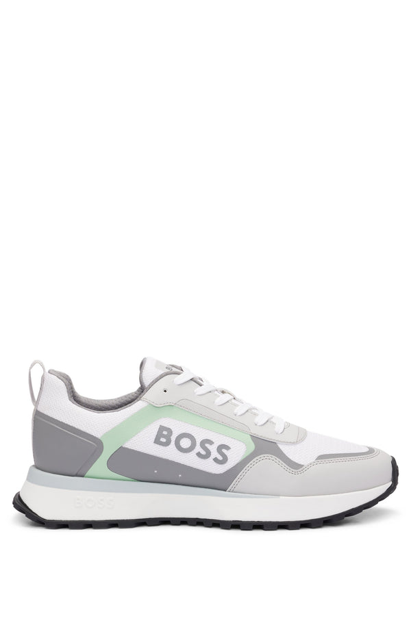 Boss Lace-up Trainers With Faux Leather