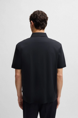 Boss Mercerized-Cotton Polo Shirt with Double Monogram