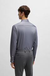 Boss Slim-Fit Shirt in Performance Stretch Structured Fabric