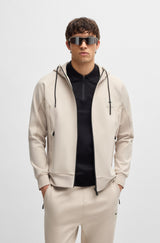 Boss Zip-up Hoodie with Logo Patch