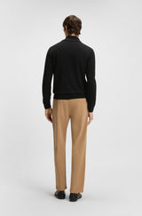 Boss Zip-up cardigan in wool