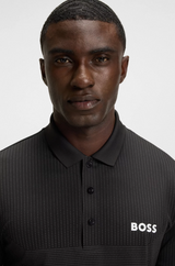 Boss Active slim-fit polo shirt with moisture management