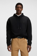 Boss Relaxed-fit Hoodie in Mercerized Cotton