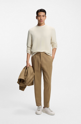 Boss Cotton sweater with knitted structure