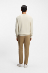 Boss Cotton sweater with knitted structure