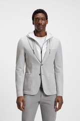 Boss Slim-fit Jacket with Integrated Hoodie