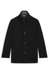 Boss Relaxed-fit coat in wool and cashmere