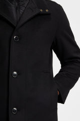 Boss Relaxed-fit coat in wool and cashmere