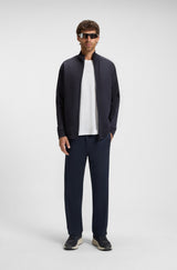Regular-fit tracksuit bottoms with quilted jacquard