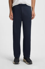 Regular-fit tracksuit bottoms with quilted jacquard