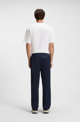 Regular-fit tracksuit bottoms with quilted jacquard