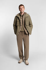 Boss Regular-fit sweater with corduroy rib