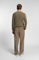 Boss Regular-fit sweater with corduroy rib