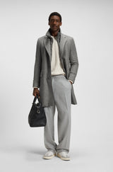 Boss Slim-fit coat with detachable inner