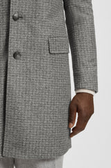 Boss Slim-fit coat with detachable inner