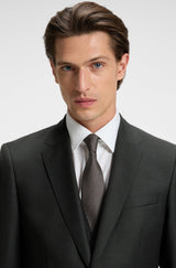 Slim-fit three-piece suit in patterned wool