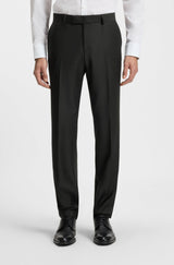 Slim-fit three-piece suit in patterned wool