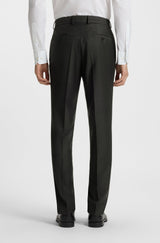 Slim-fit three-piece suit in patterned wool