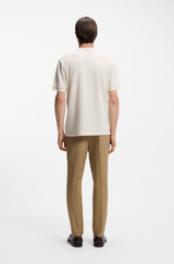 Boss Regular-fit T-shirt in a mercerised cotton blend