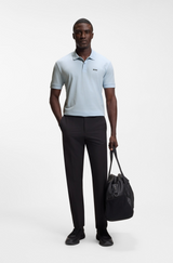 Boss Cotton-piqué polo shirt with all-over print