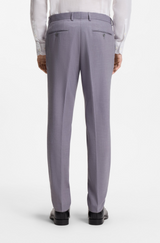 Two-piece slim-fit suit in micro-pattern
