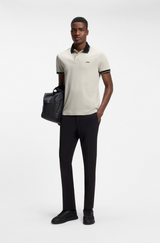 Slim-fit cotton polo shirt