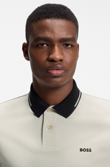 Slim-fit cotton polo shirt
