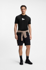 Regular-fit photoprint T-shirt in stretch cotton