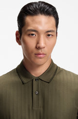 H-Parlay Striped cotton polo shirt