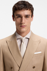 Formal tie with jacquard pattern